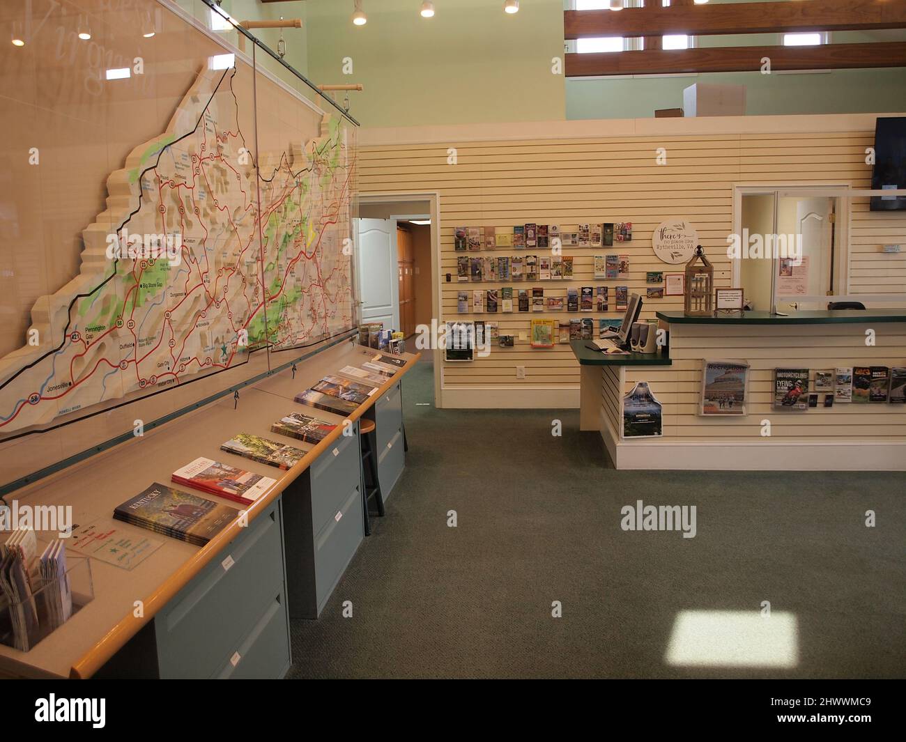Centro visitatori Virginia a Wytheville, Virginia. Foto Stock