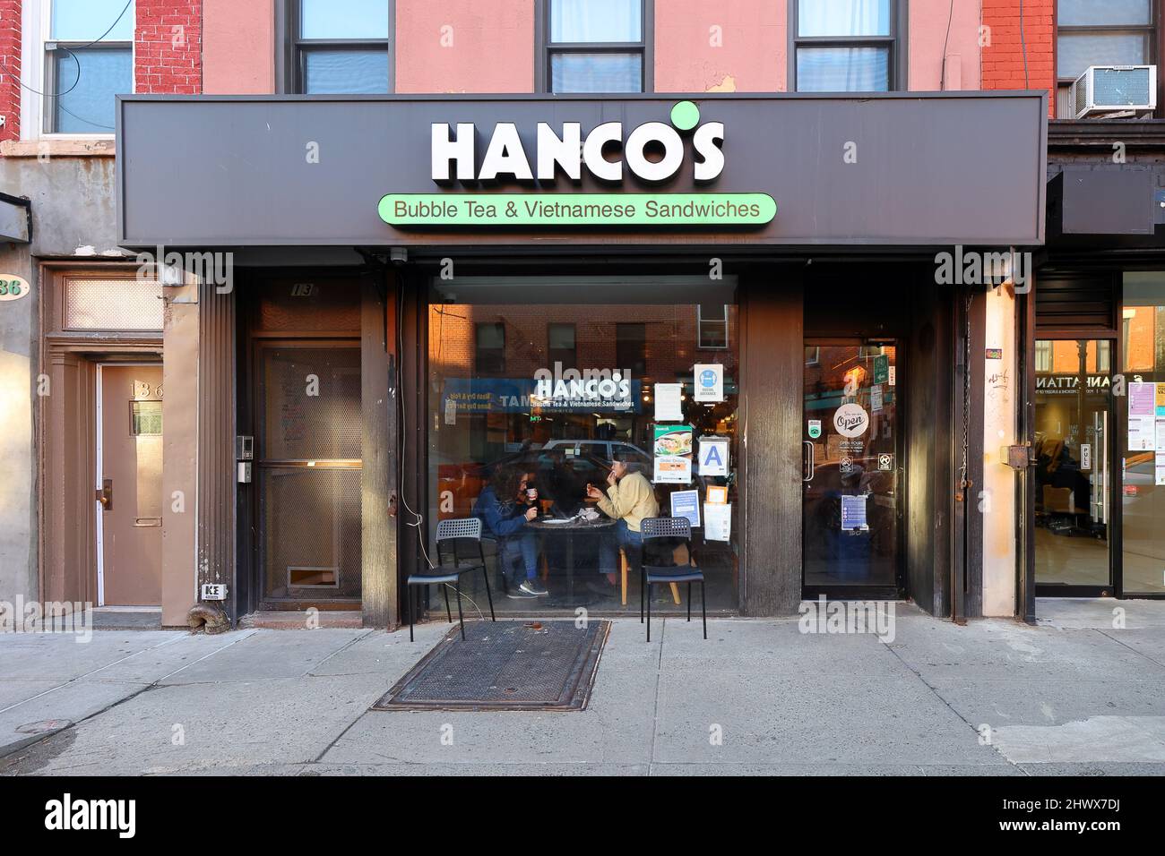 Hanco's, 134 Smith Street, Brooklyn, New York foto di un paninoteca vietnamita nel quartiere di Cobble Hill. Foto Stock