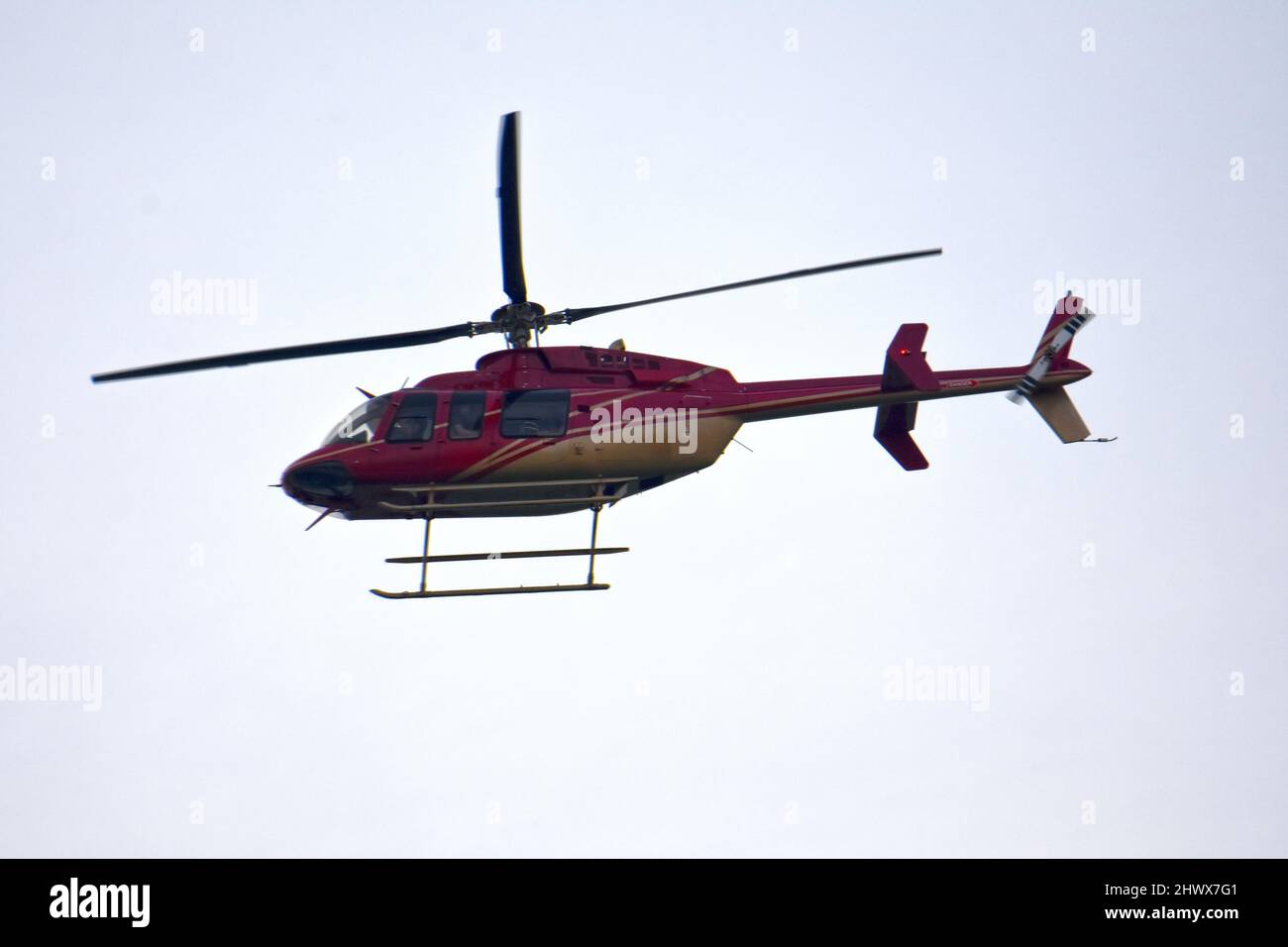 Elicottero in volo Foto Stock