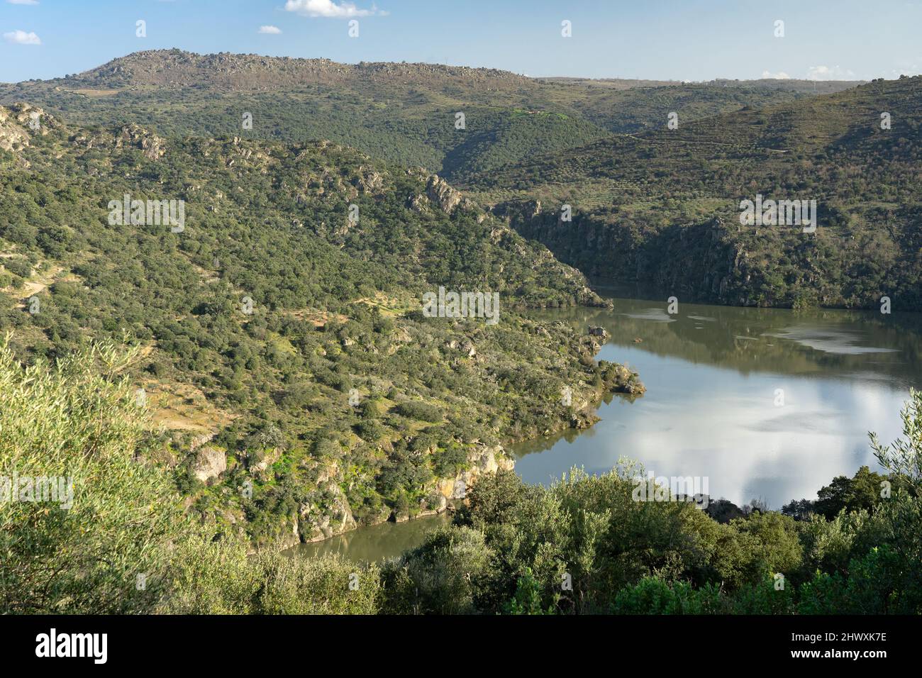 Arribes del Duero (gole del Douro) scogliere a Salamanca. Foto Stock