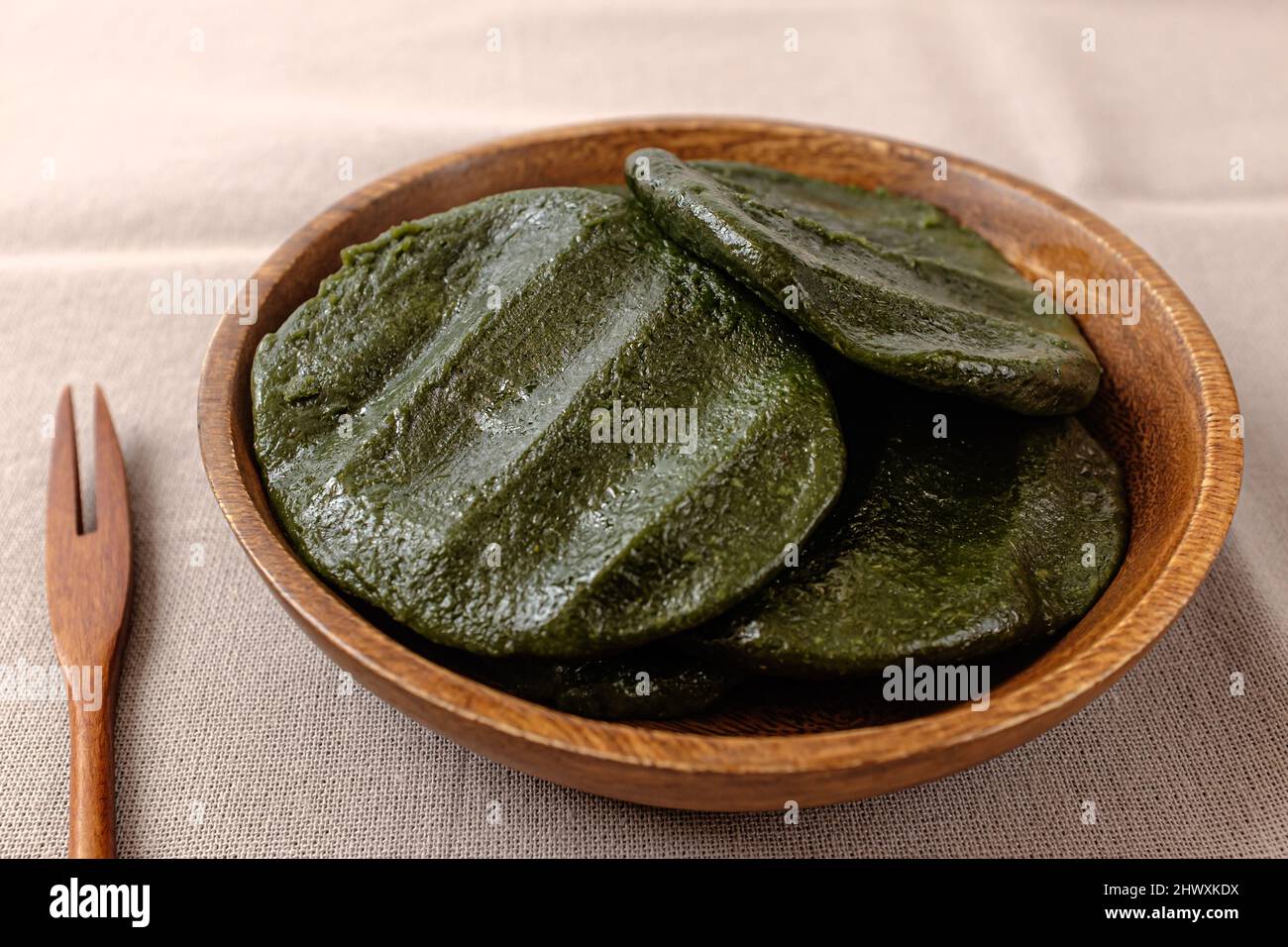 Una torta di riso a base di moga Foto Stock