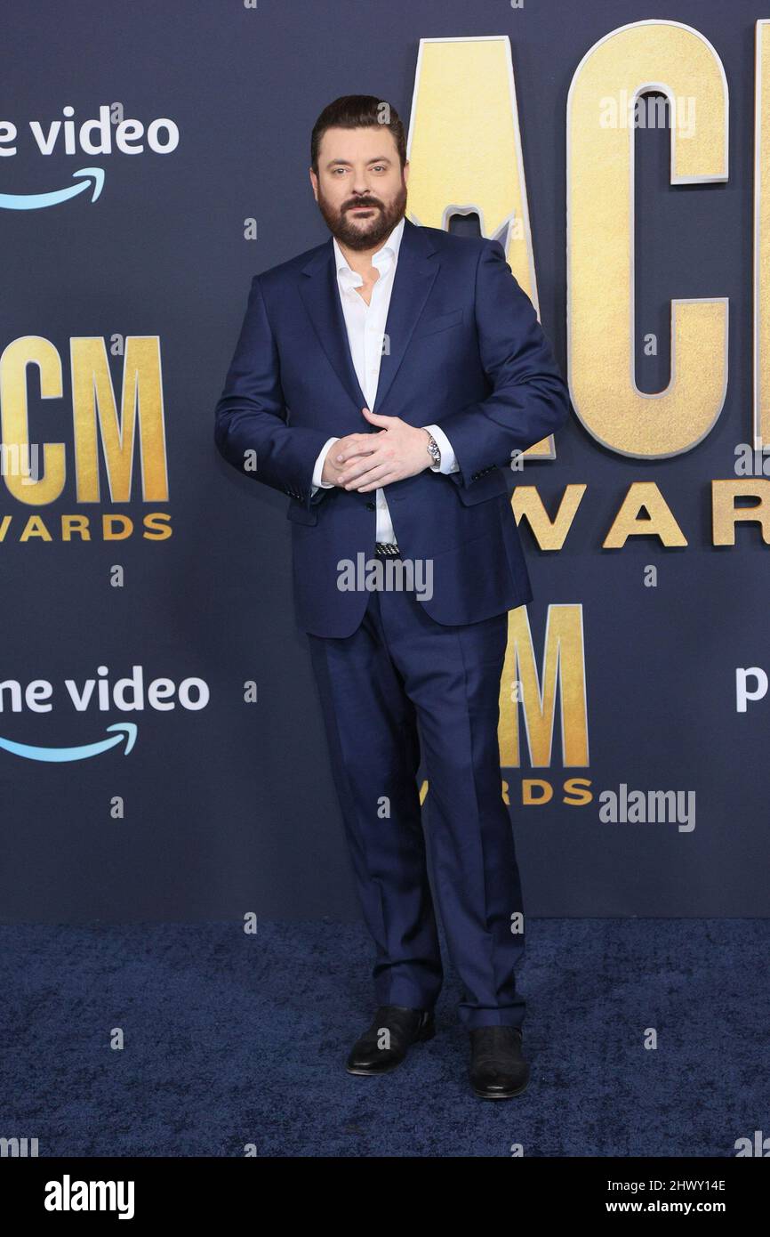 Las Vegas, Nevada, USA. 7th Mar 2022. Chris Young agli arrivi per i premi ACM (Academy of Country Music) 57th - Arrivi 2, Allegiant Stadium, Las Vegas, NV 7 marzo 2022. Credit: JA/Everett Collection/Alamy Live News Foto Stock