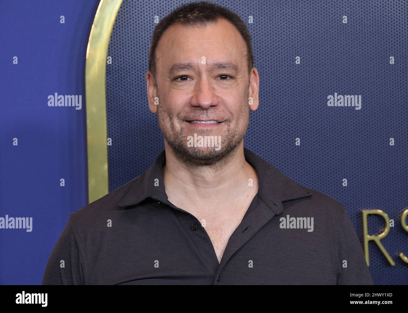 Arriva all'annuale pranzo Oscar Nominees 94th che si tiene presso il Fairmont Century Plaza di Los Angeles, California lunedì 7 marzo 2022. (Foto di Sthanlee B. Mirador/Sipa USA) Foto Stock