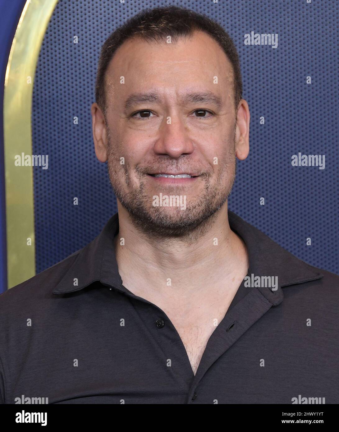 Arriva all'annuale pranzo Oscar Nominees 94th che si tiene presso il Fairmont Century Plaza di Los Angeles, California lunedì 7 marzo 2022. (Foto di Sthanlee B. Mirador/Sipa USA) Foto Stock