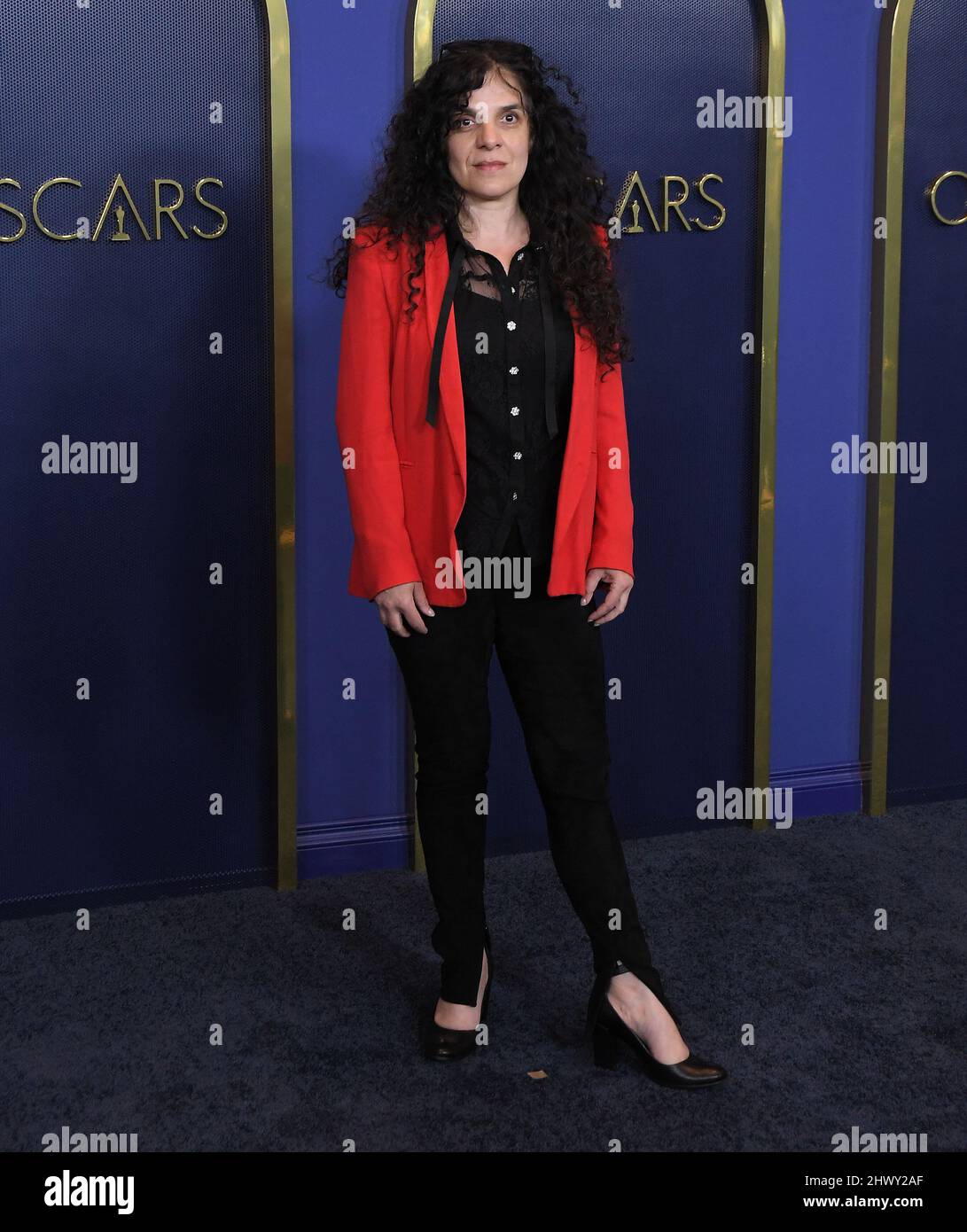 Tanya Seghatchian arriva al pranzo annuale Oscar Nominees 94th che si tiene presso il Fairmont Century Plaza di Los Angeles, California, lunedì 7 marzo 2022. (Foto di Sthanlee B. Mirador/Sipa USA) Foto Stock
