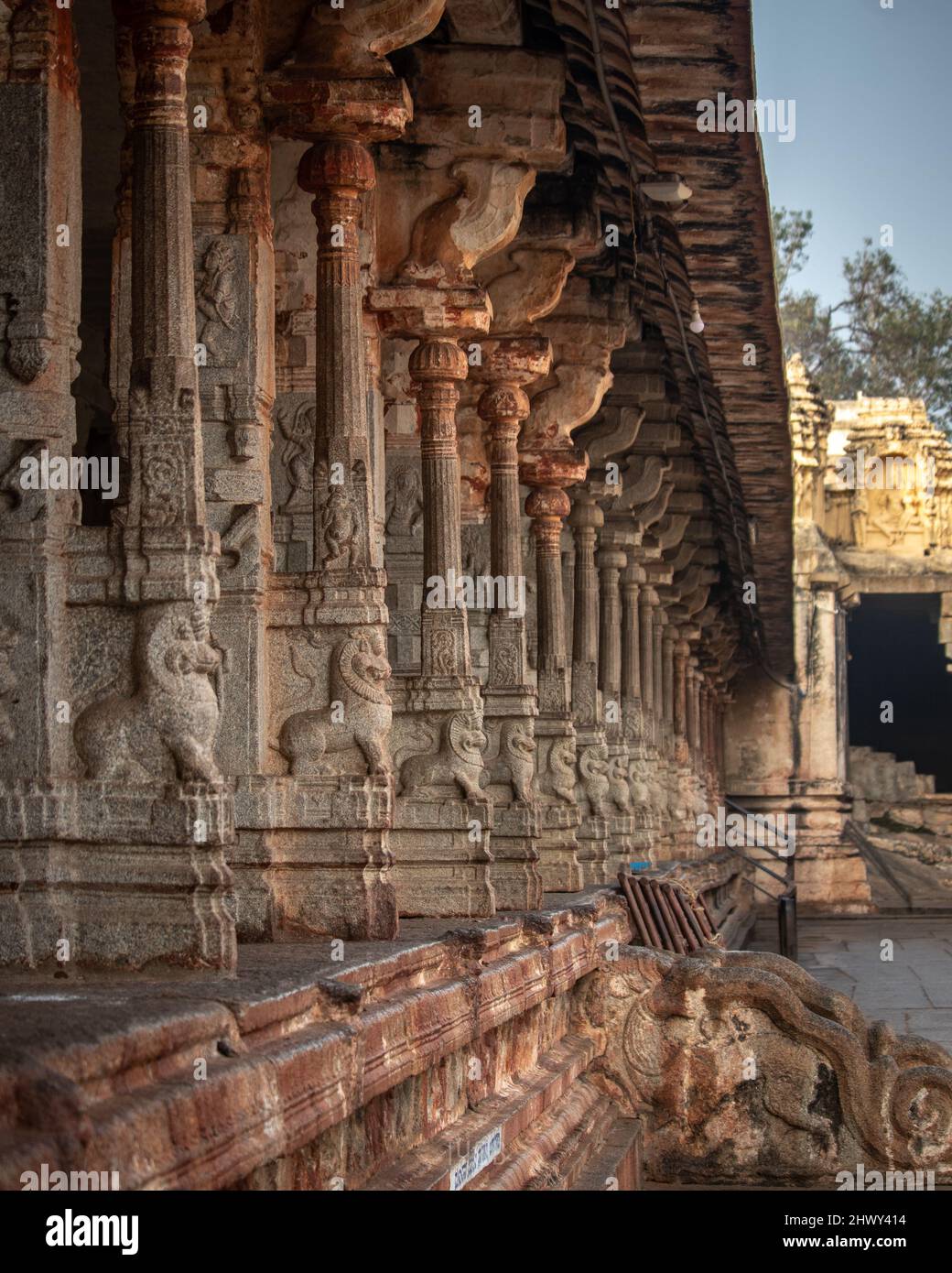 Il tempio di Virupaksha, il tempio di Virupaksha è un famoso tempele a hampi, karnataka Foto Stock