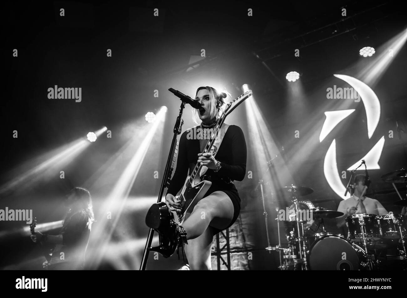 Halestorm - una serata con Halestorm - Set elettrico - Barrowland Glasgow 7th marzo 2022 Foto Stock