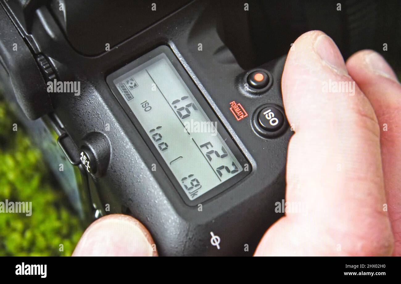 consegna la fotocamera Foto Stock