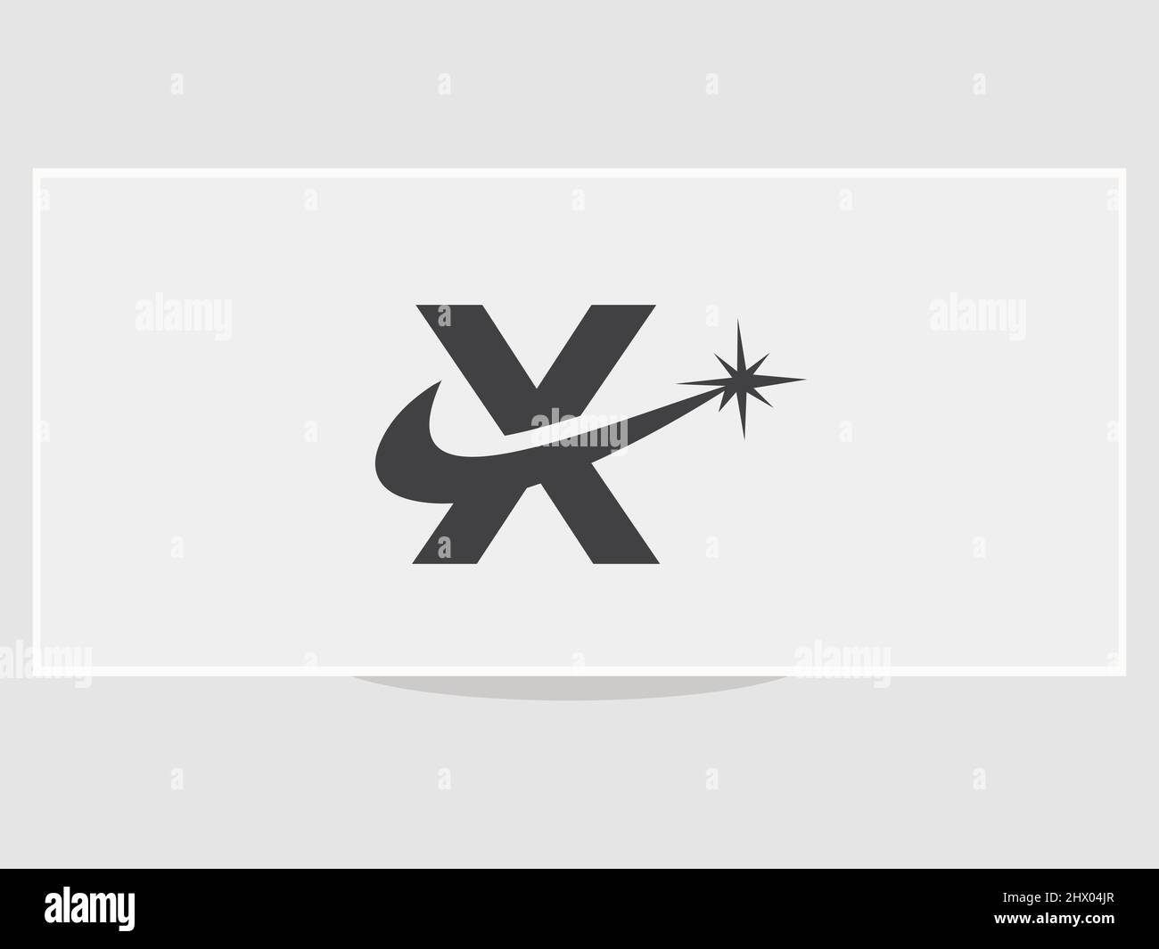 Design moderno con logo X letter con concetto SPARK. Logo SPARK X. Illustrazione Vettoriale