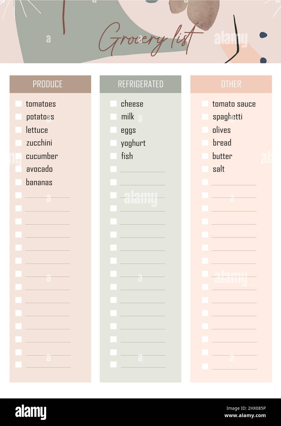 Busy B Meal Planner - Planner Settimanale Per Pasti Con Lista Della Spesa E Magnet Per Frigo