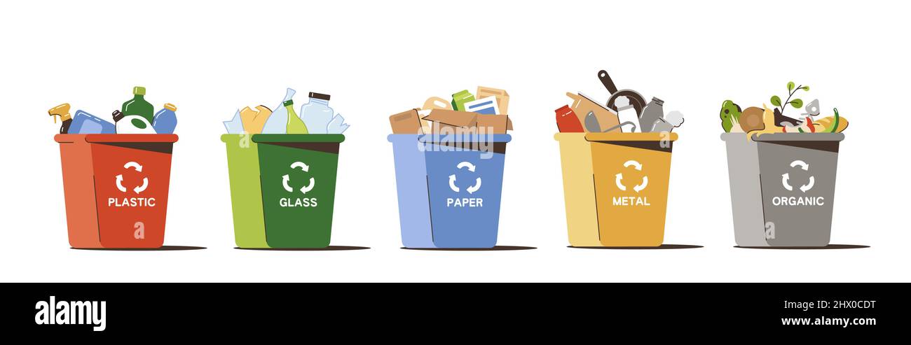 Sistema Di Raccolta Differenziata A 3 Scomparti CTDMJ, 30x30x60 Cm, Per Carta, Vetro, Plastica, Contenitori Riutilizzabili In Polipropilene - 3