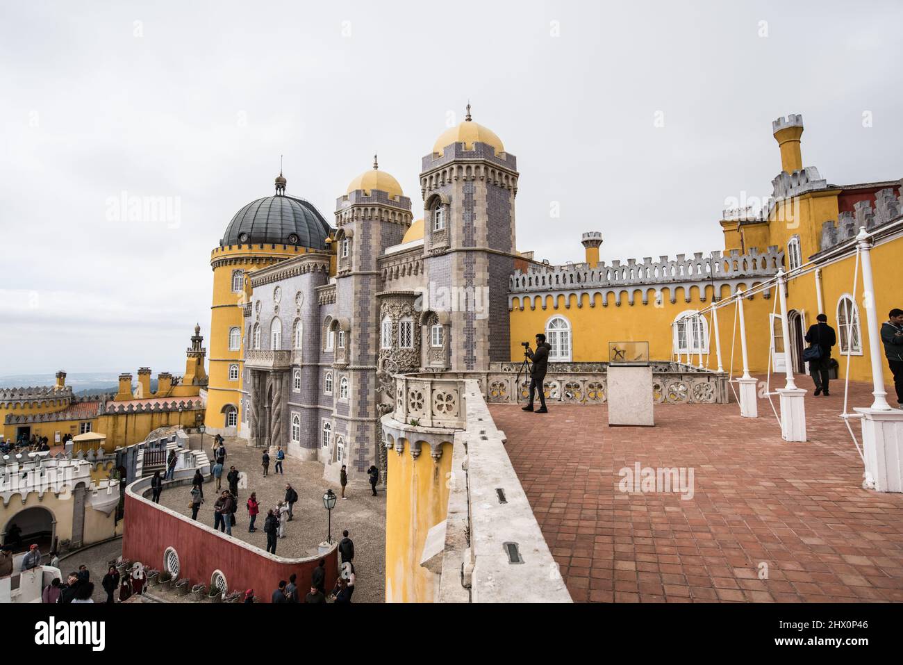 Pena Palace, Sintra, Lisbona, Portogallo Foto Stock