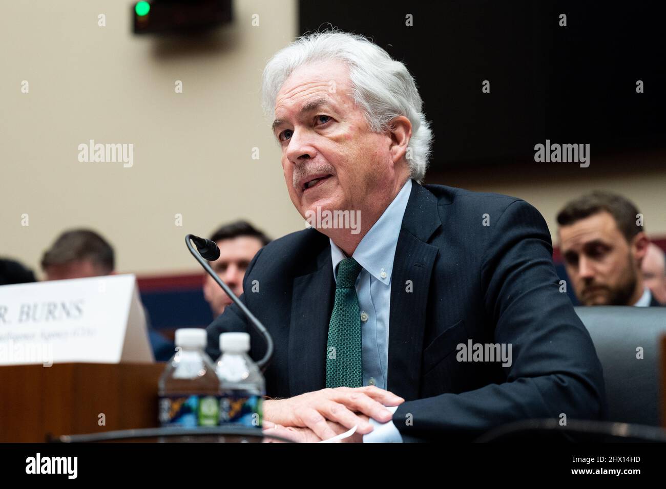Washington, Stati Uniti. 08th Mar 2022. William Burns, direttore dell'Agenzia Centrale di intelligenza, parla ad un'audizione della Commissione permanente di selezione della Camera sull'intelligenza. Credit: SOPA Images Limited/Alamy Live News Foto Stock