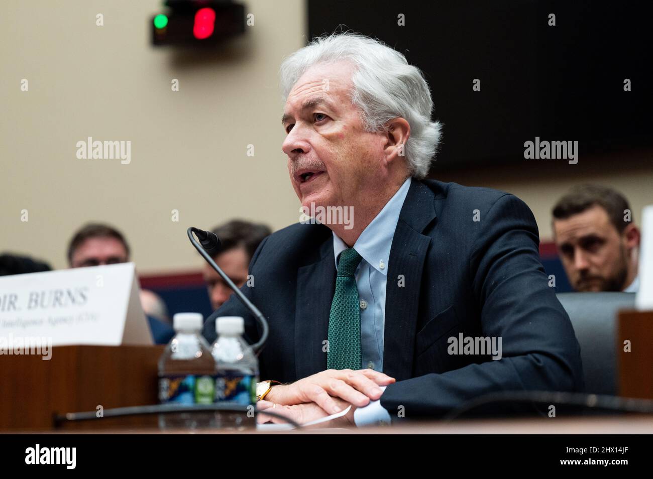 Washington, Stati Uniti. 08th Mar 2022. William Burns, direttore dell'Agenzia Centrale di intelligenza, parla ad un'audizione della Commissione permanente di selezione della Camera sull'intelligenza. Credit: SOPA Images Limited/Alamy Live News Foto Stock
