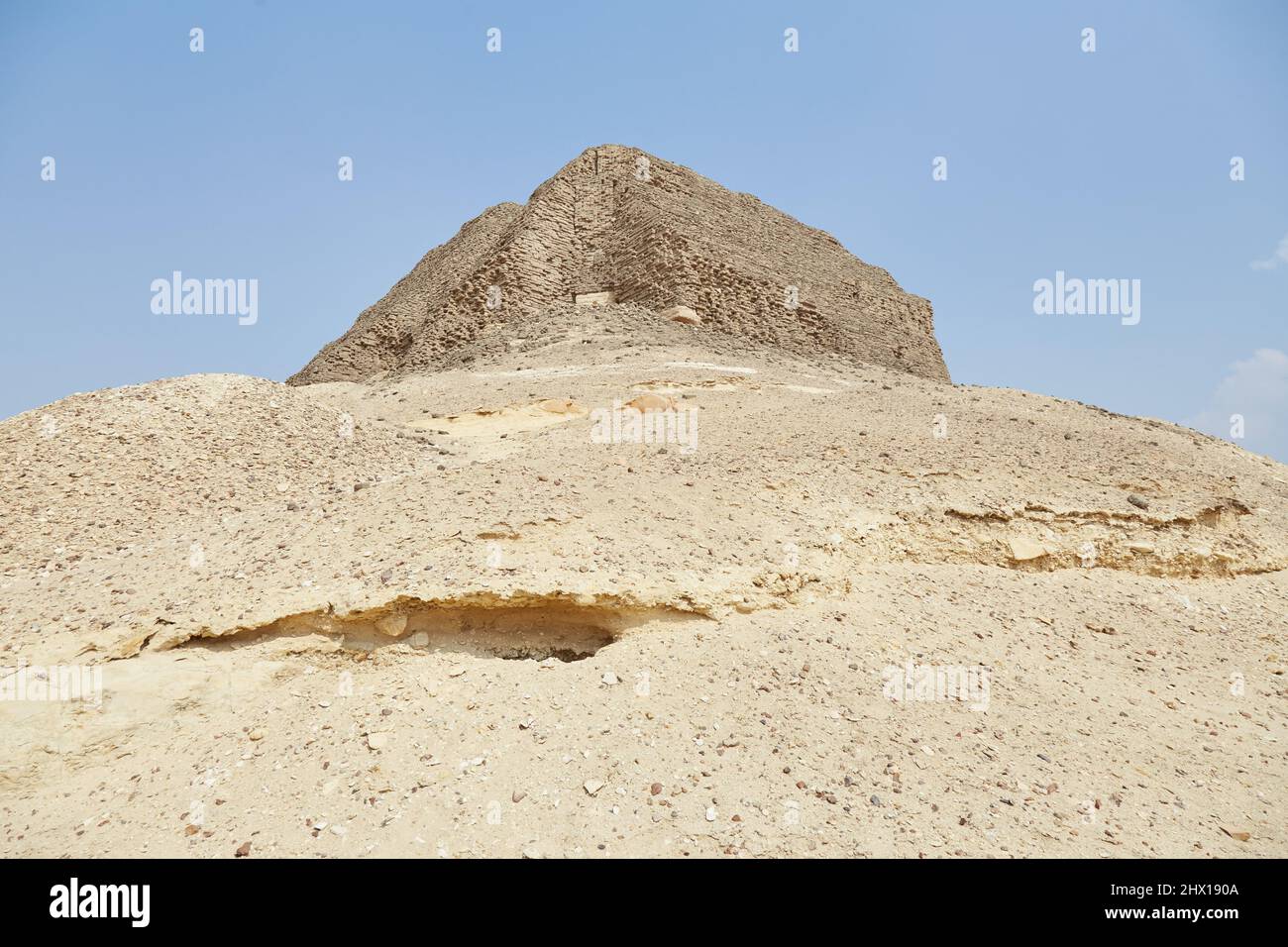 La Piramide di Mudbrick di El Lahun dal Regno di mezzo dell'Egitto Foto Stock