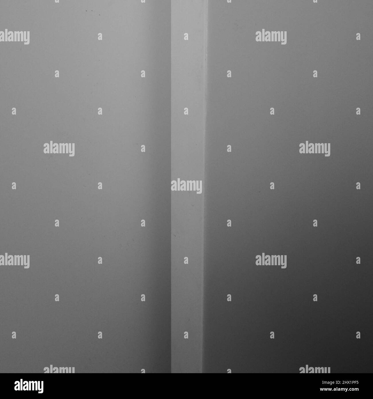 Toni di grigio astratto bianco linea verticale fine arte fotografia Foto Stock