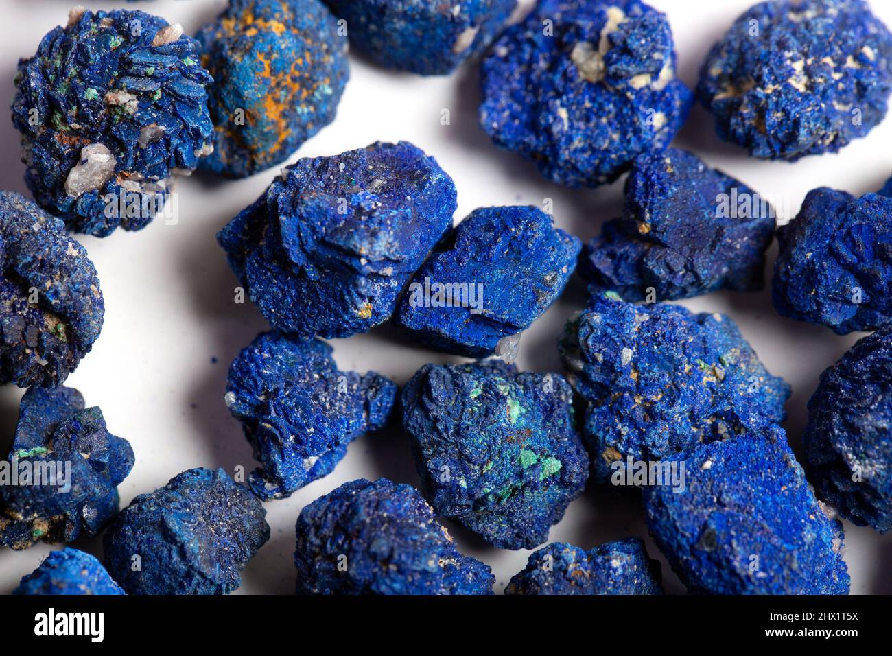 azurite minerale campione pietra roccia geologia gemma cristallo Foto Stock