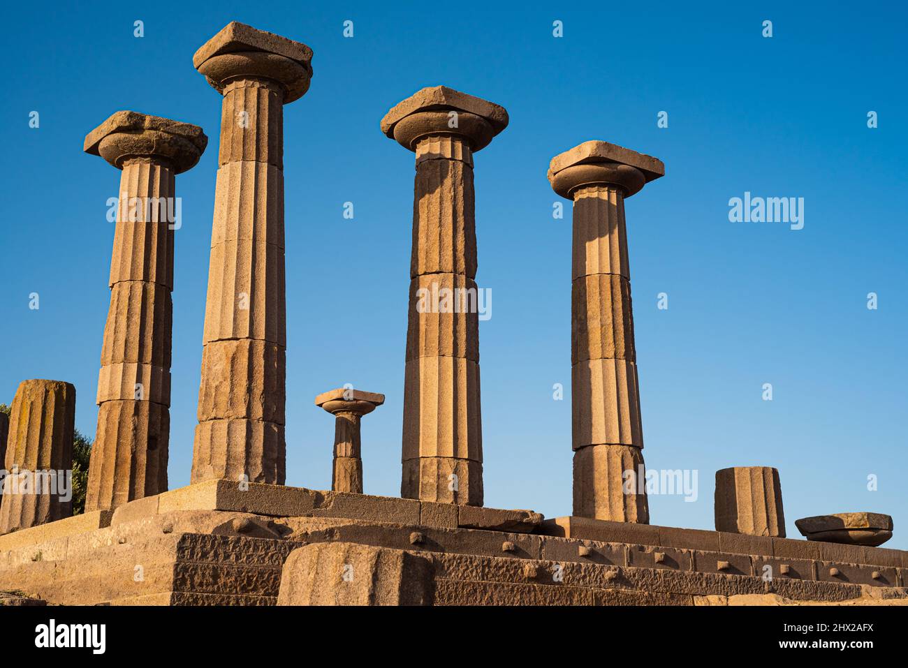 Il Tempio di Atena nella Città Antica di Assos. Behramkale, Canakkale. Turchia. Foto Stock