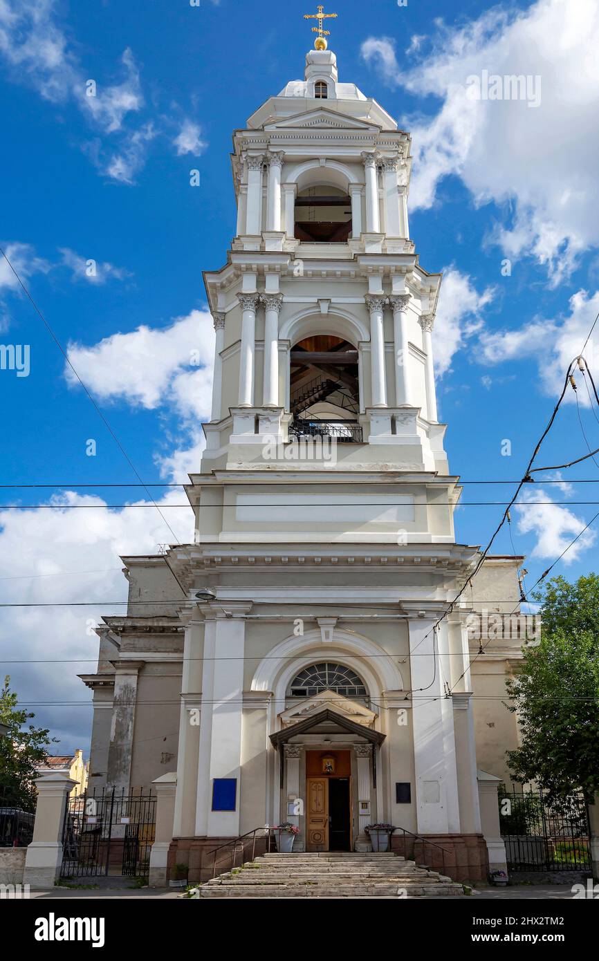 San Pietroburgo, la Chiesa di Santa Caterina il Grande Martire sull'isola di Vasilievsky Foto Stock