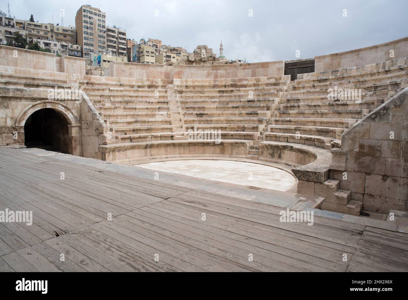 Amman, Odeon 2th secolo CE. Giordania. Foto Stock