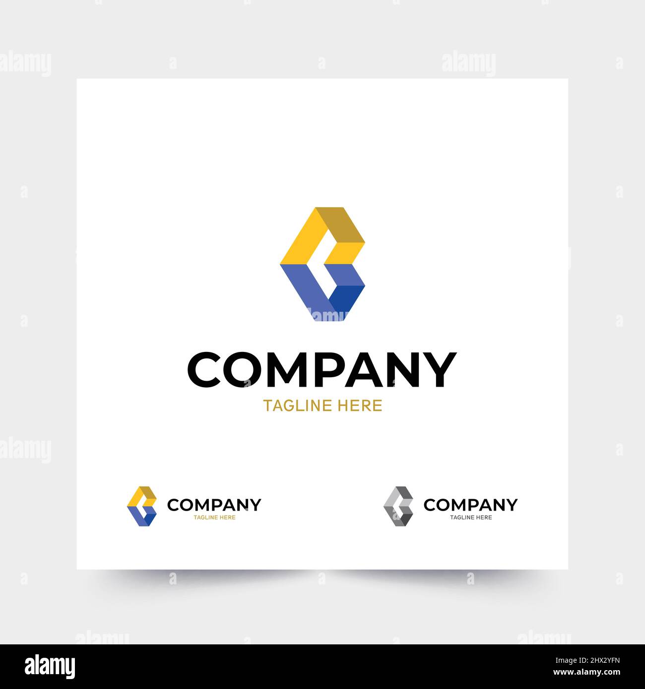 I logo B iniziali sono moderni e professionali Illustrazione Vettoriale