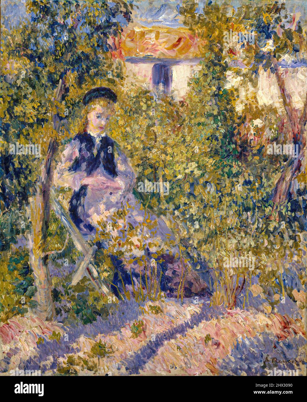 Auguste Renoir, Nini in the Garden (Nini Lopez), è un dipinto ad olio su  tela 1876 del pittore e artista francese Pierre-Auguste Renoir (1841–1919  Foto stock - Alamy