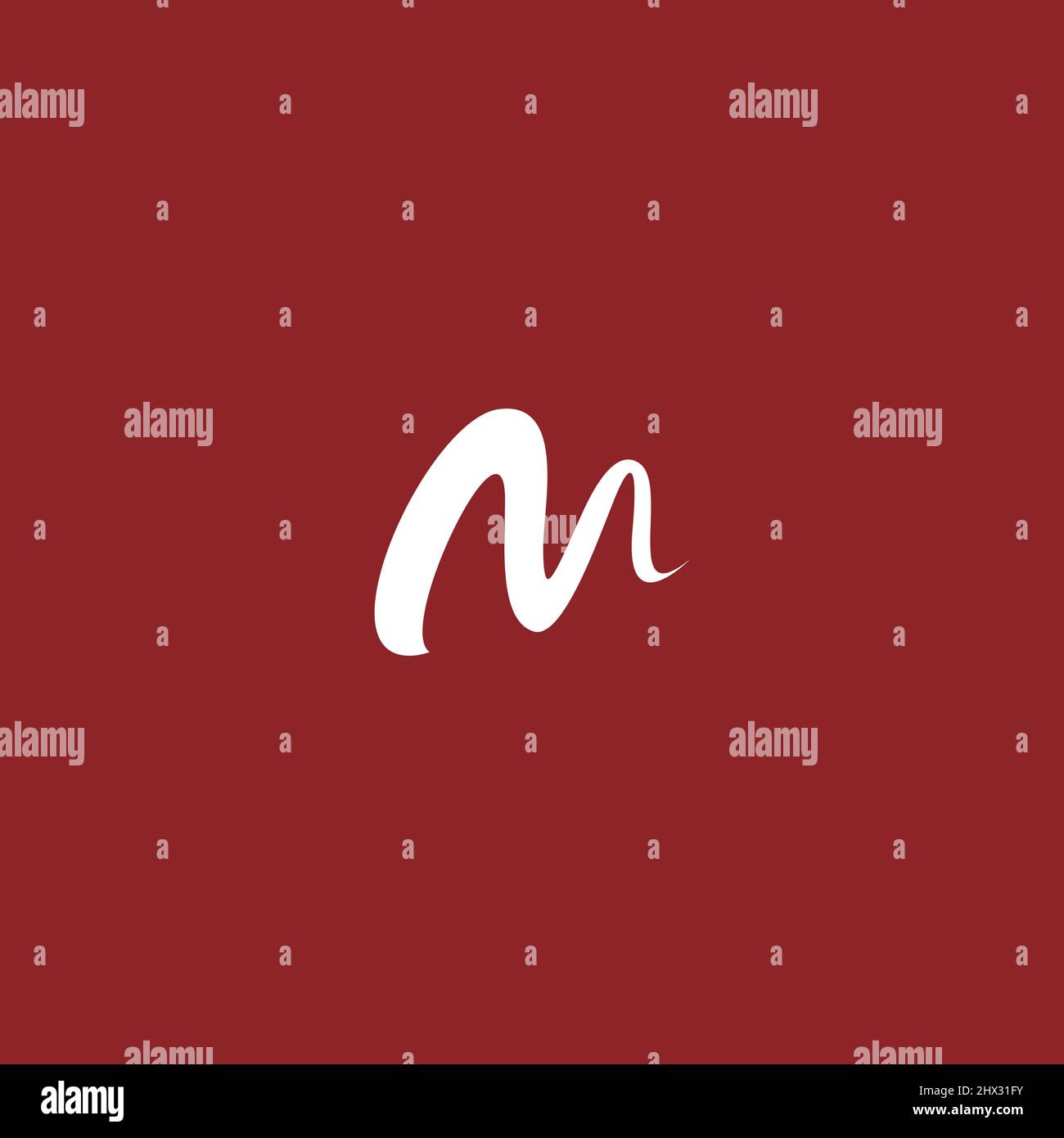 Le iniziali M logo è semplice e modern88 Illustrazione Vettoriale
