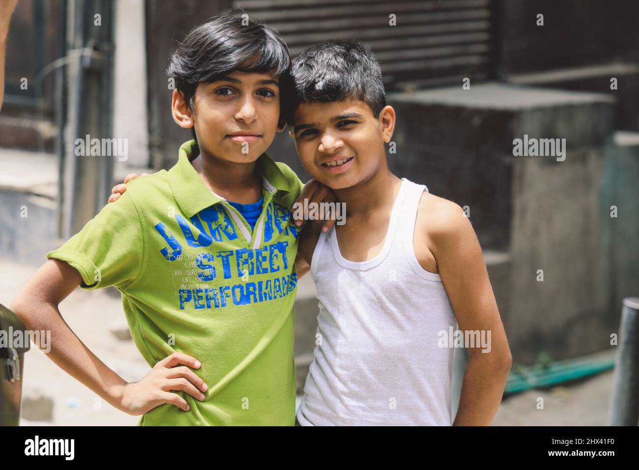 Bambini a Peshawar, Pakistan Foto Stock