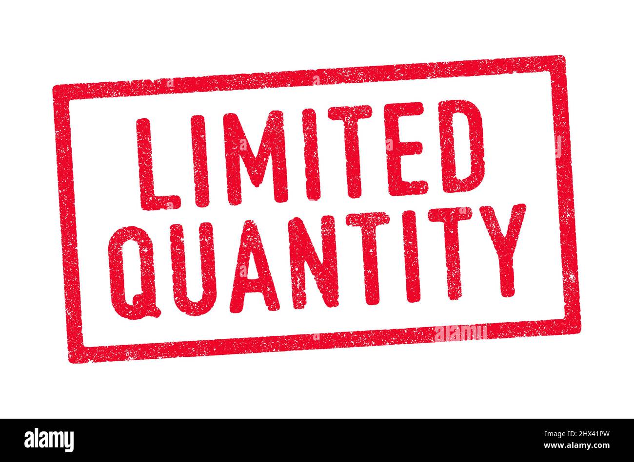 Illustrazione vettoriale delle parole quantità limitata in inchiostro rosso timbro Illustrazione Vettoriale