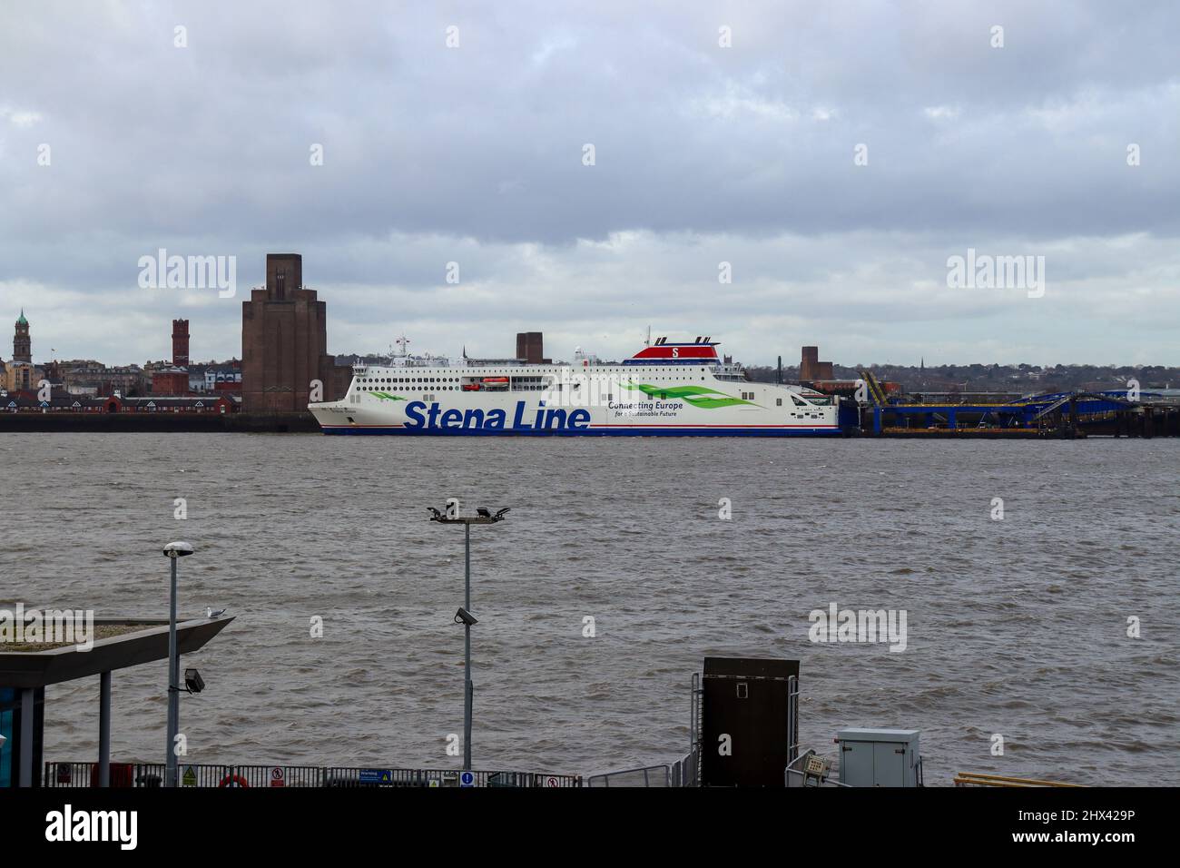 Traghetto sul fiume Mersey, Irlanda, Stena Line Foto Stock