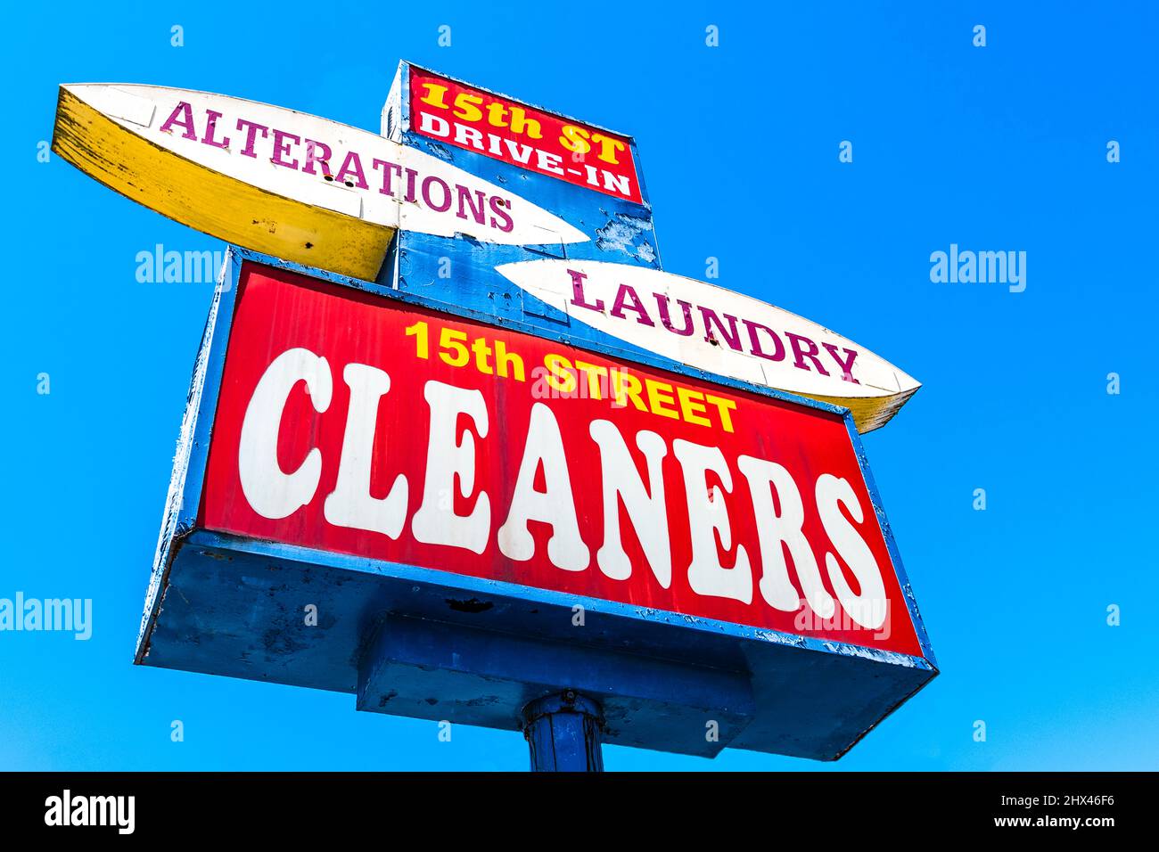 Americana firma da metà secolo per un business a Tacoma Washington Foto Stock