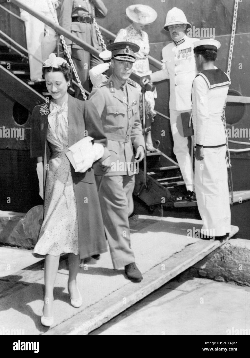 Duke & Duchessa di Windsor Scene 1940-41. Ottobre 10, 1940. (Foto della stampa associata) Foto Stock