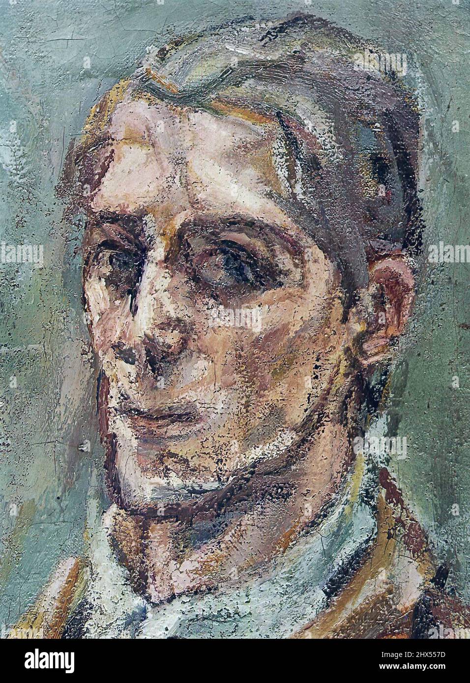 Oskar Kokoschka, Selbstbildnis aus Doppelbildnis (Ausschnitt), Autoritratto - doppio ritratto (frammento) Foto Stock