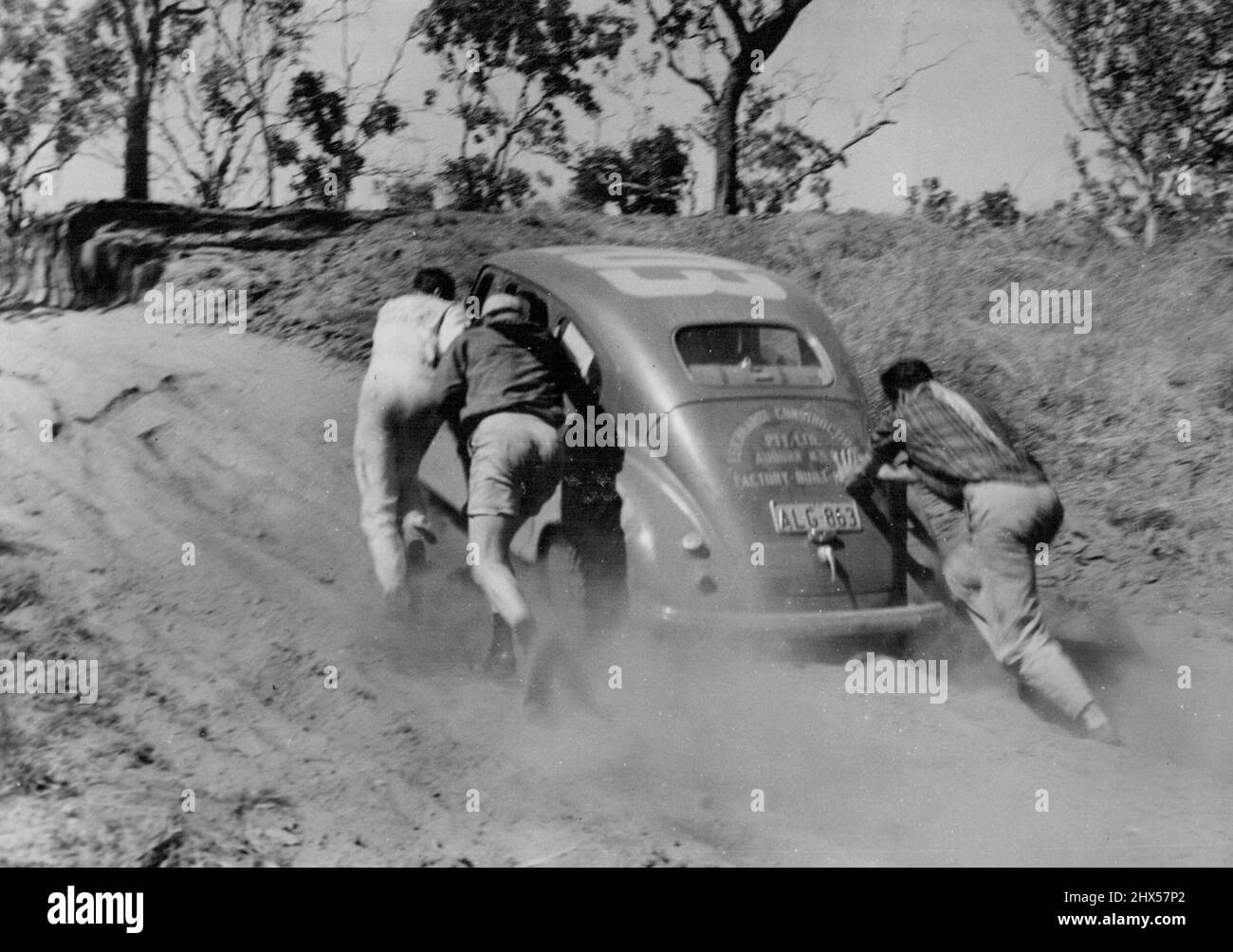 1954 Redex Round-Australia Trial - Volkswagen. Luglio 31, 1954. Foto Stock