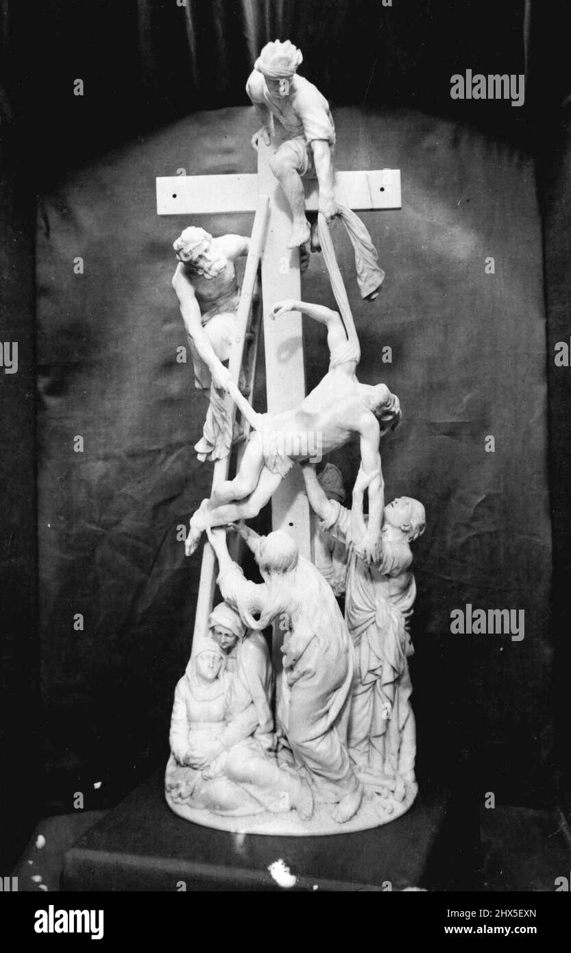 Misc-religione-Crocifisso - Misc-religione. Febbraio 24, 1936. (Foto della stampa associata) Foto Stock