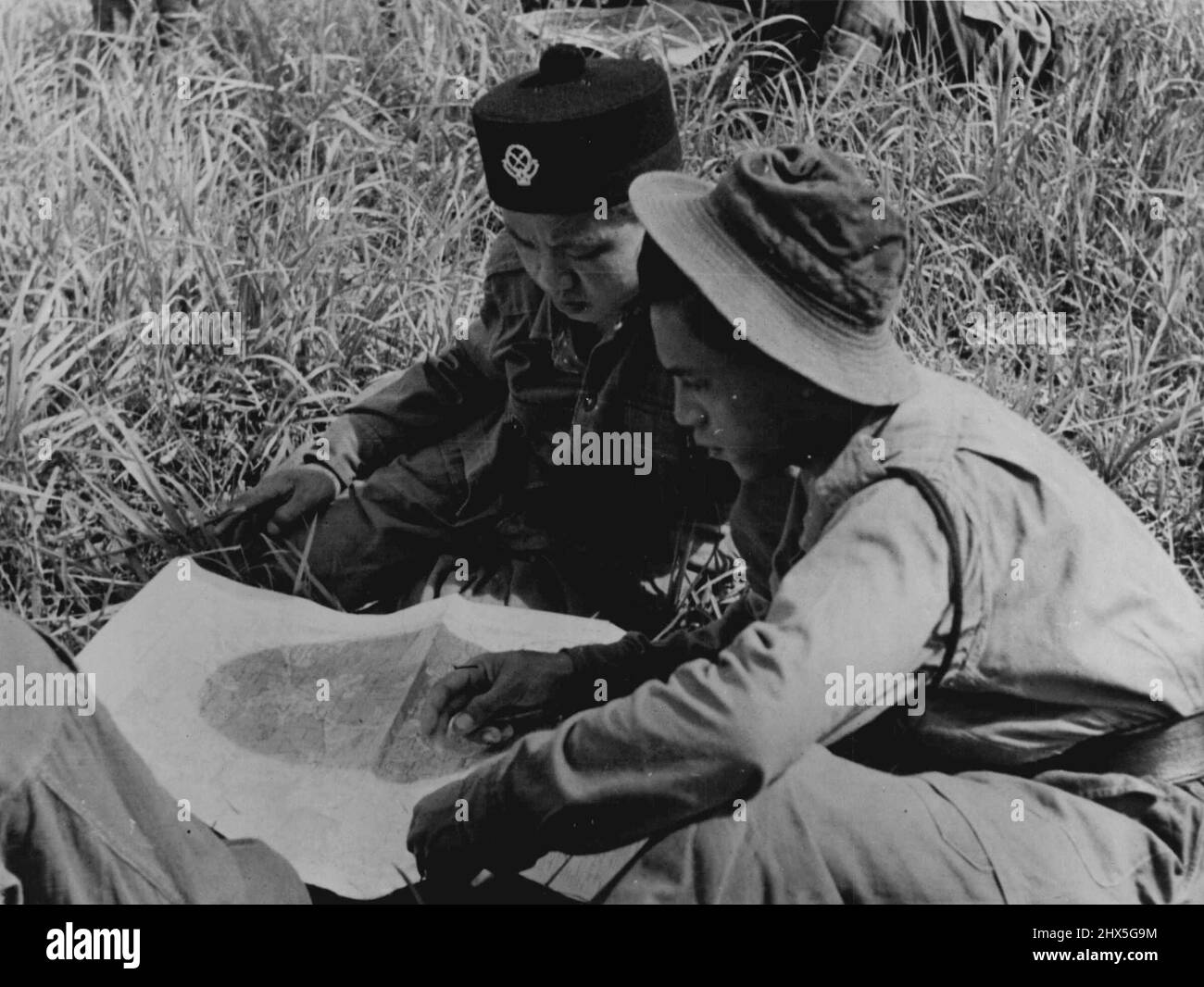 Una polizia Jungle Force per la Malaya - la polizia malese che, in proporzione alla popolazione del paese è una delle più grandi del mondo, sta rapidamente estendendo il suo braccio di lotta per colpire duramente e spesso ai banditi comunisti nella giungla. E' stato costretto a farlo perché in qualsiasi momento gli eventi mondiali potrebbero richiedere il trasferimento delle forze militari britanniche in un'altra zona che lascia la Malaya senza la forza sufficiente per eliminare il terrore comunista. Il commissario della polizia ha avviato un piano per formare 45 Jungle Companies nella Federazione composta da tutte le razze che vivono in Malaya. Luglio 24, Foto Stock