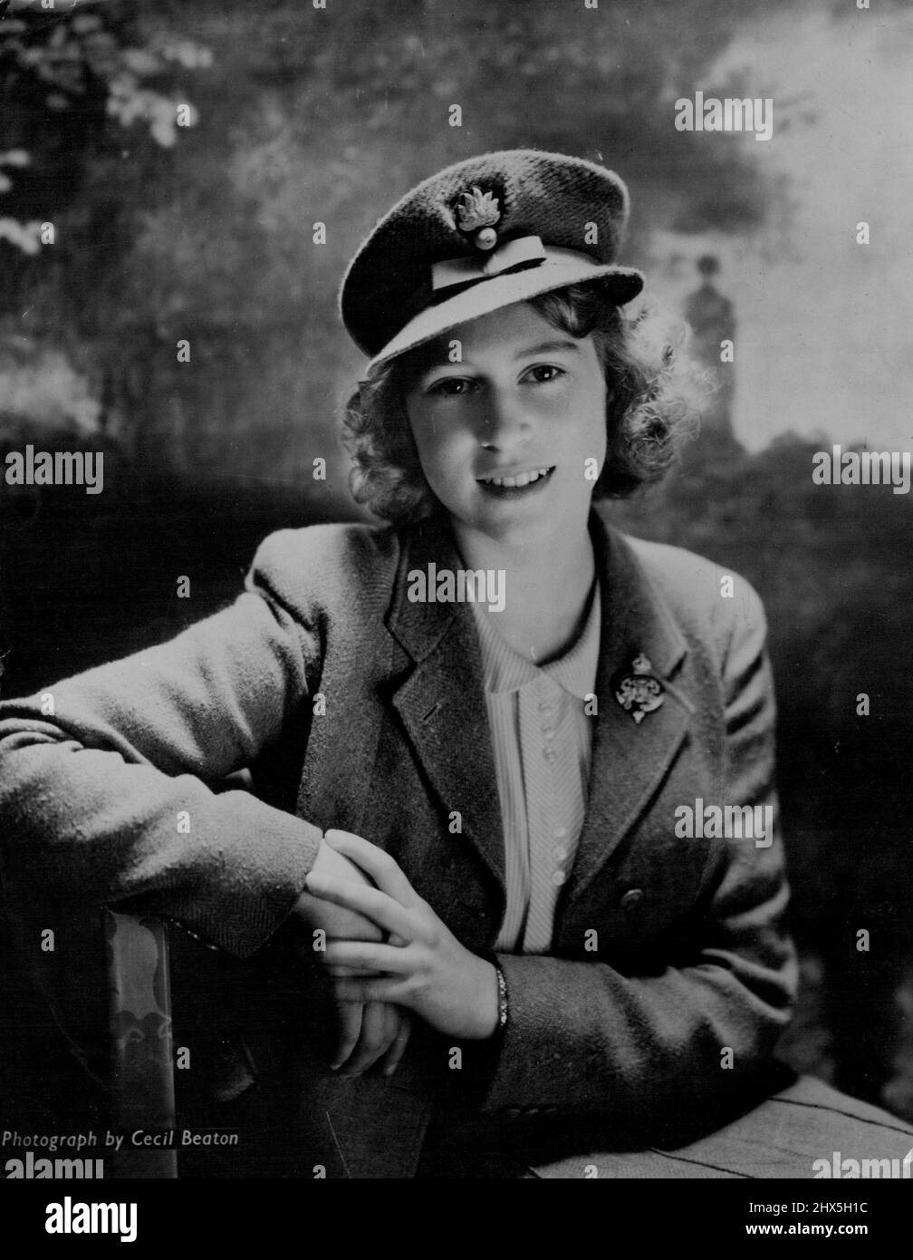 Principessa Elizabeth dal Regno Unito Alto Commissario Canberra. Aprile 26, 1944. (Foto di Cecil Beaton). Foto Stock