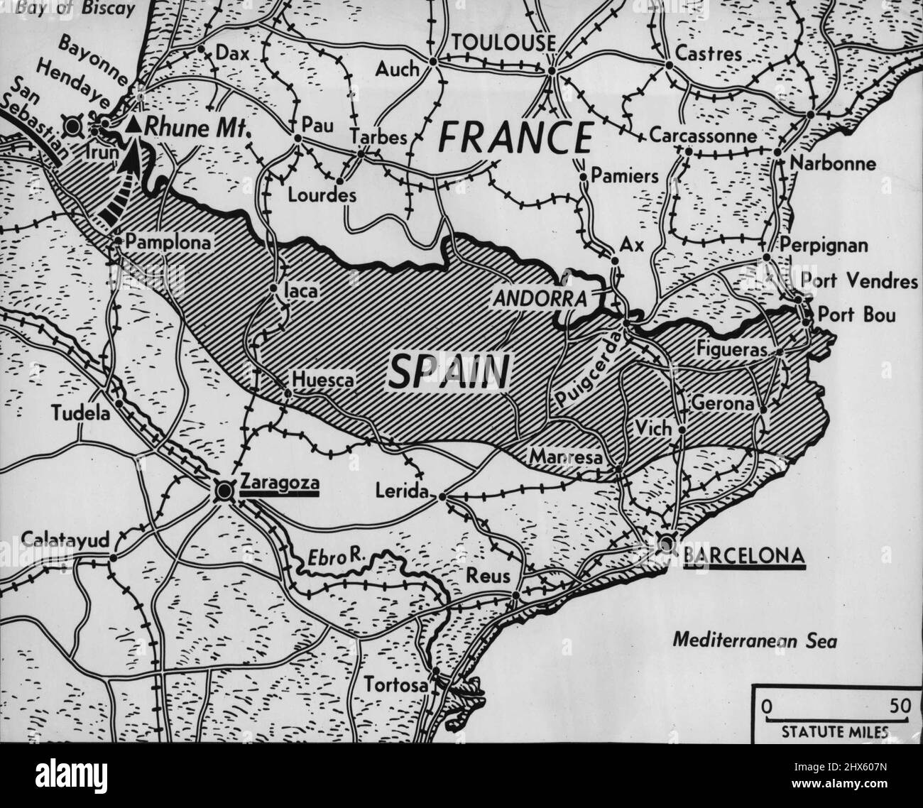 Varie - Mappe - Internazionale. Maggio 23, 1946. (Foto di stampa associata). ;Varie - Mappe - Internazionale Foto Stock