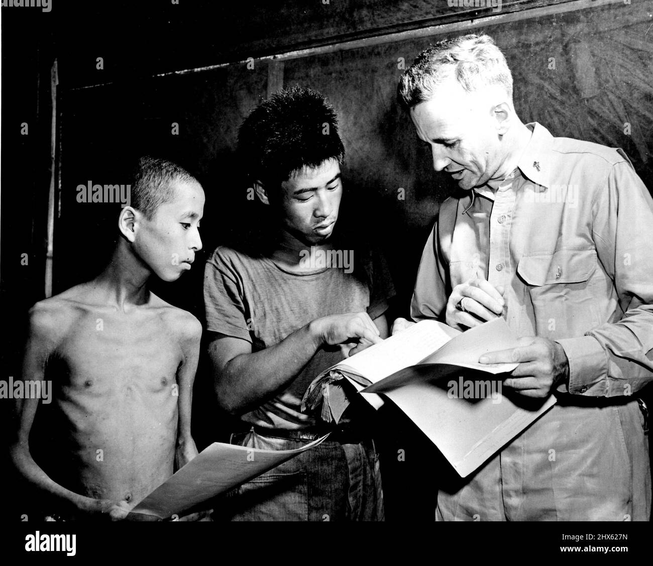 Japanese Pow (Sydney). Ottobre 13, 1945. (Foto di Official U.S. Navy Photograph).;Japanese Pow (Sydney). Foto Stock