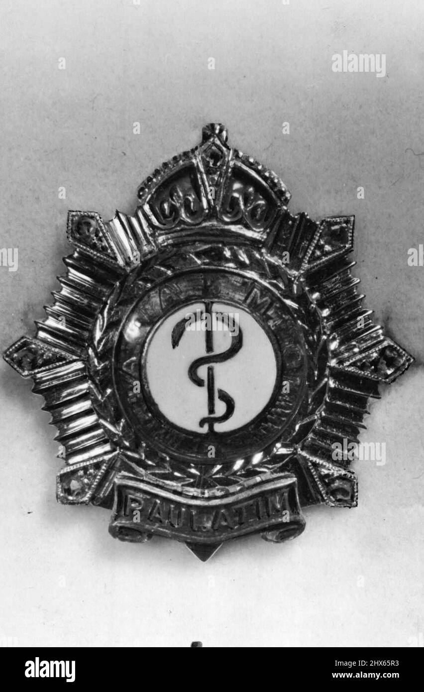 Corpo medico dell'esercito australiano. Novembre 19, 1940. Foto Stock