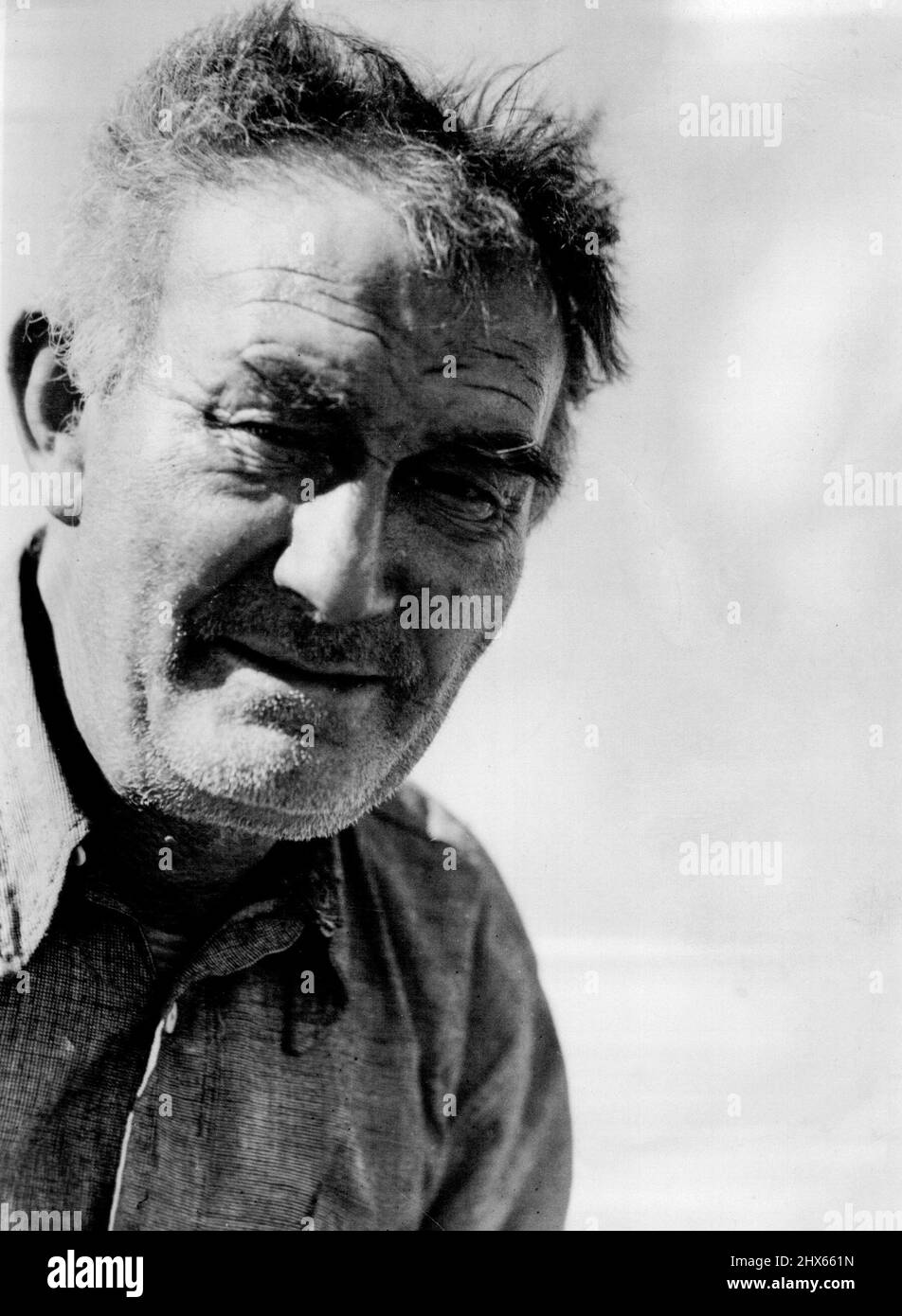 Ritratto dell'uomo anziano carbone Mining (vedi anche Baby Misc Files: Gioielli Opals) - Mining. Settembre 24, 1946. Foto Stock