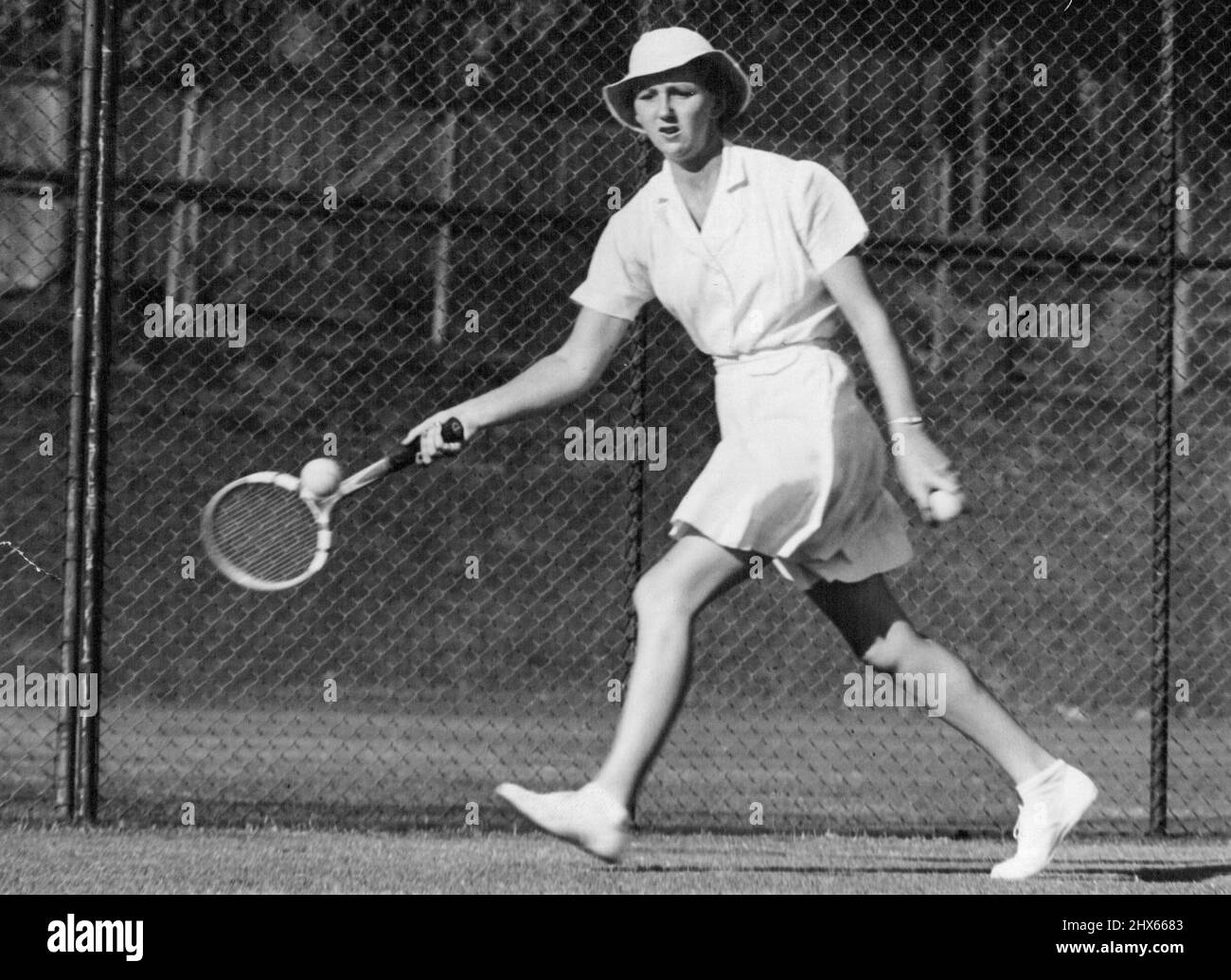 Nancye Wynne (Victoria) in pratica. Marzo 06, 1939. Foto Stock