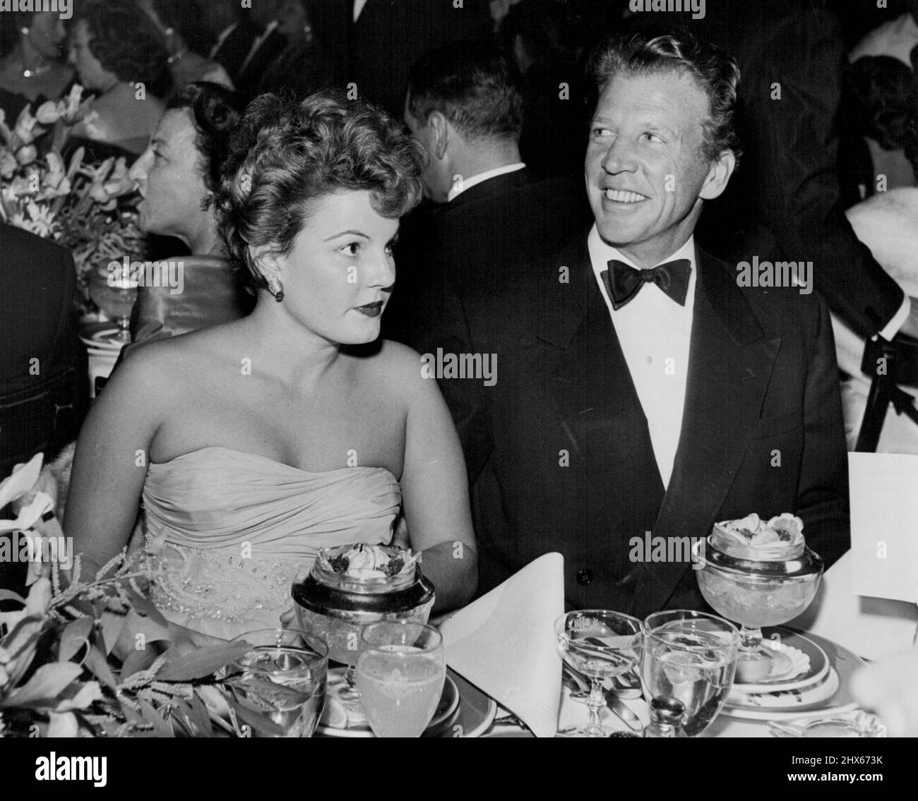 Susan Zanuck, Dan Daley. Giugno 19, 1953. Foto Stock