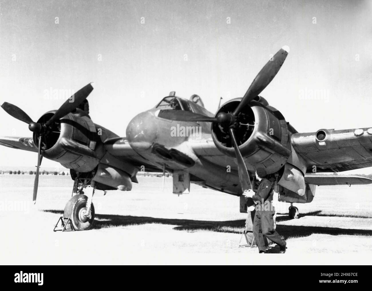 Bristol Beaufighter - unità di addestramento operativa Tocumwal. Gennaio 16, 1945. Foto Stock