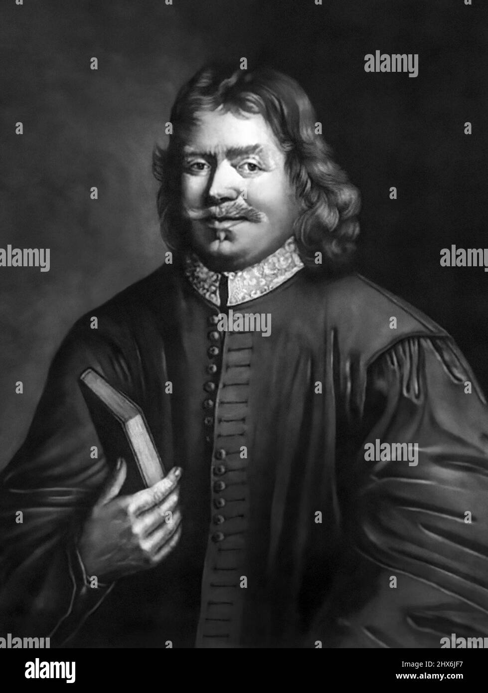 John Bunyan (1628–1688), scrittore inglese e predicatore Puritan, si ricordò meglio come autore dell'allegoria cristiana il progresso del Pellegrino. Foto Stock
