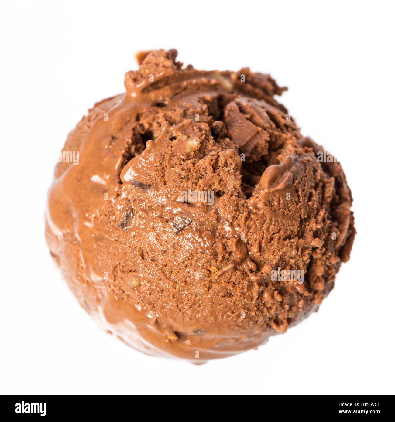 una paletta per gelato al cioccolato Foto Stock