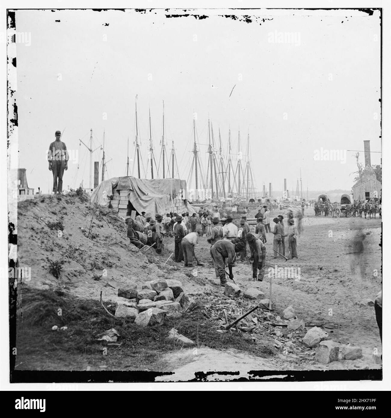 Foto d'epoca della Guerra civile americana 1860s Foto Stock