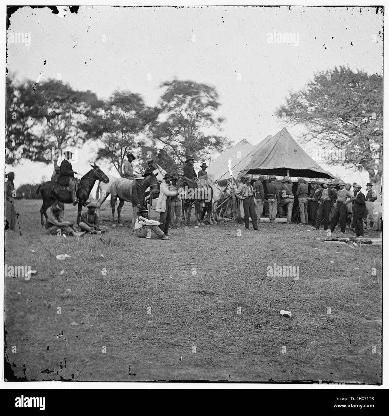Foto d'epoca della Guerra civile americana 1860s Foto Stock
