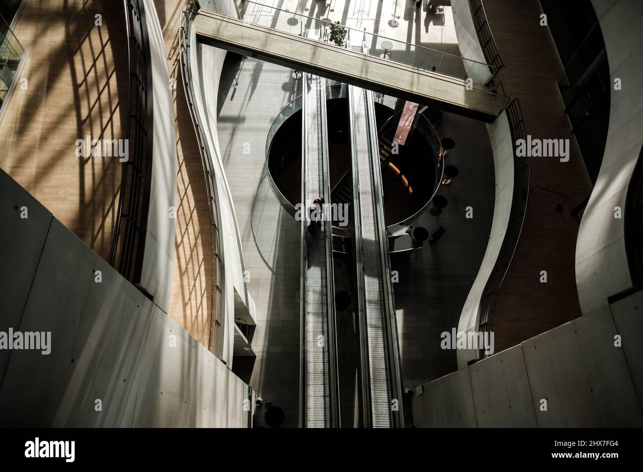 L'estensione "Black Diamond" alla Royal Danish Library nel centro di Copenhagen, Danimarca. Foto Stock