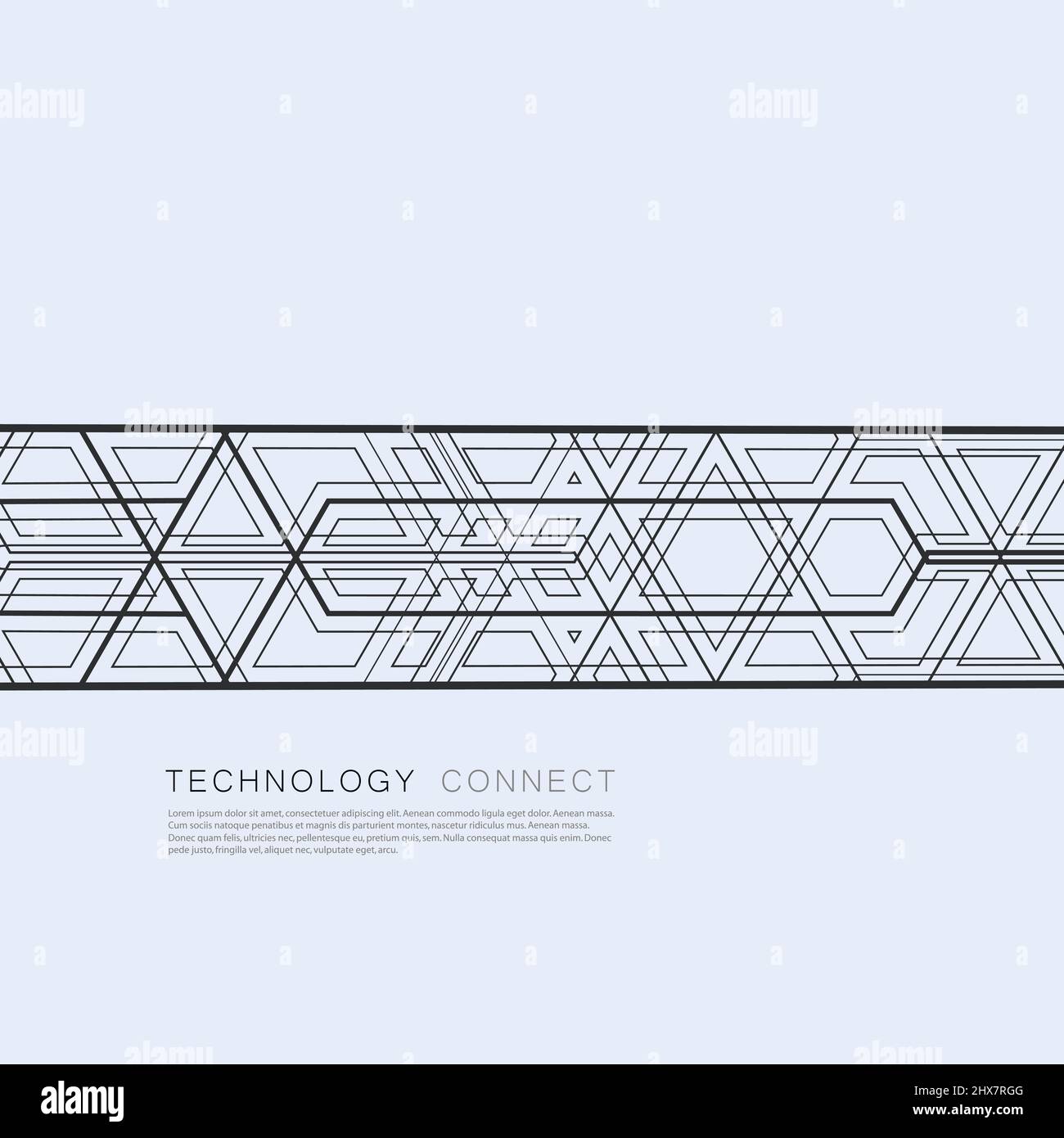 Sfondo astratto di linee geometriche sovrapposte Illustrazione Vettoriale